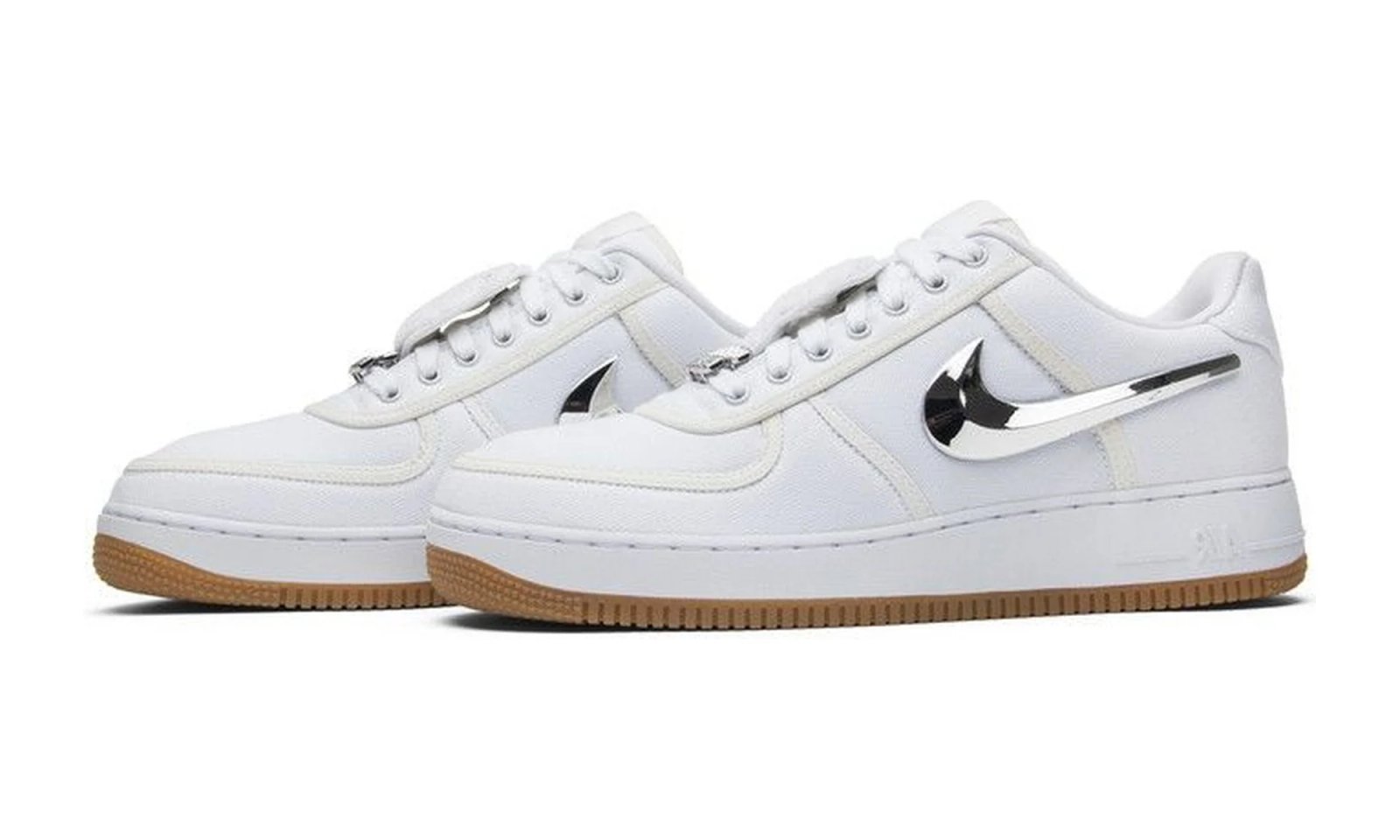 Travis Scott x Nike Air Force 1 Travis Scott White / White-White sneaker, foto 2